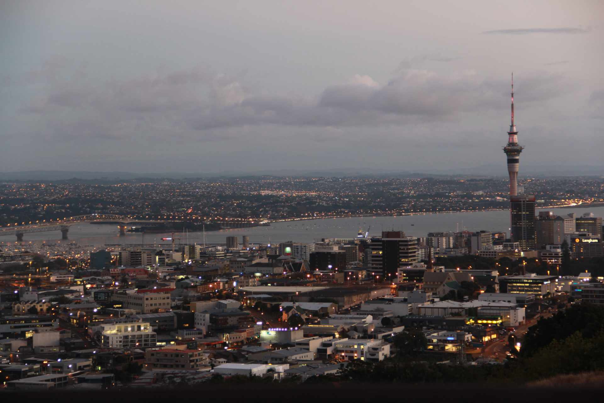 Auckland City view from Mount Eden