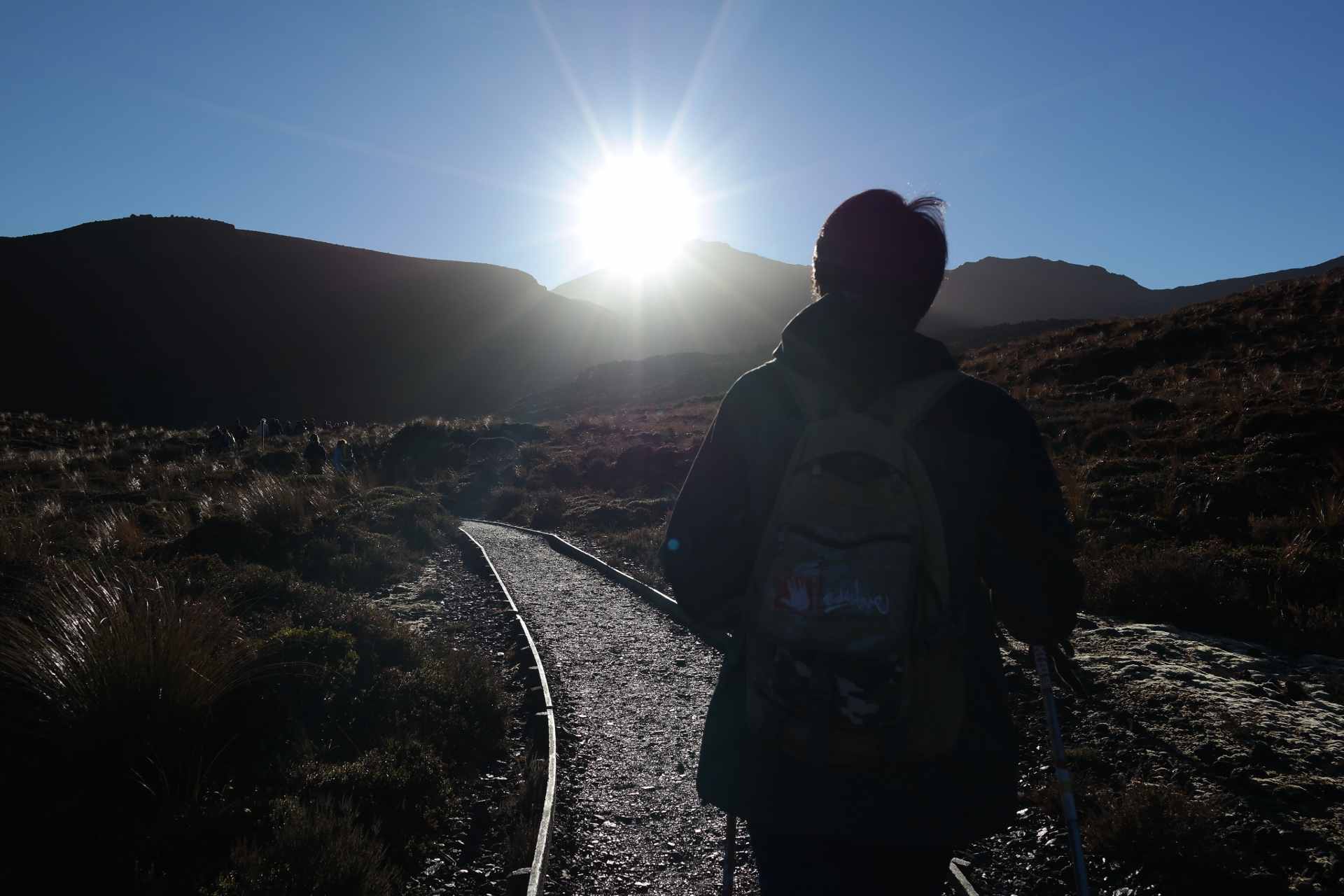 the start of our travel journey to cross Tongariro Alpine